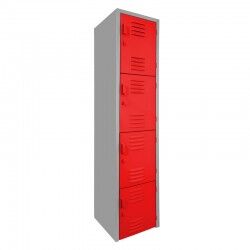 LOCKER METALICO DUAL GRANDE 4 PUERTAS