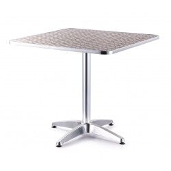 Mesa aluminio cuadrada
